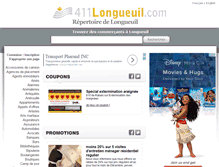 Tablet Screenshot of 411longueuil.com